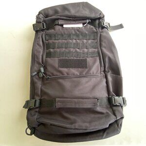 Tactical Black Convertible Backpack Duffel Bag With Multiple Compartments